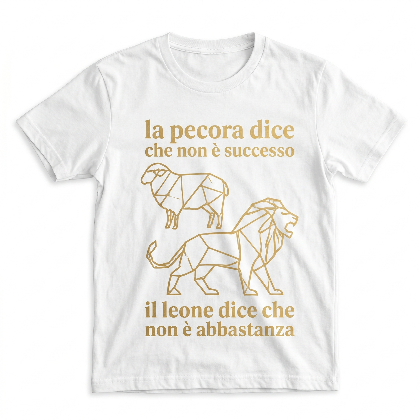 La pecora dice che non è successo, il leone dice che non è abbastanza.