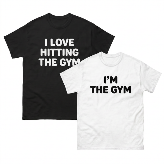 I Love Hitting The GYM  2 T-Shirts