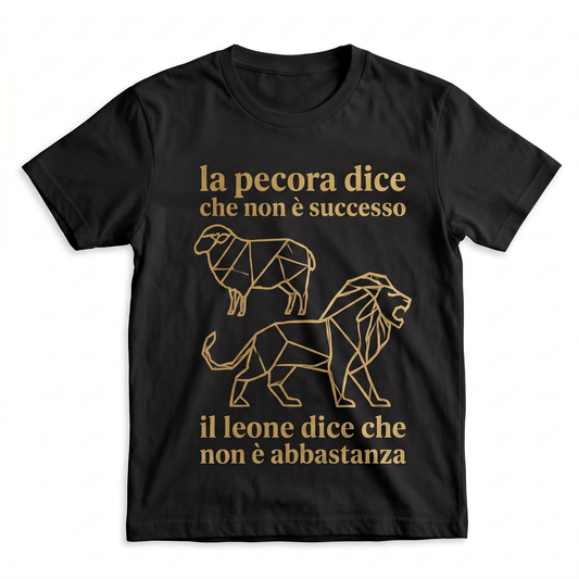 La pecora dice che non è successo, il leone dice che non è abbastanza.